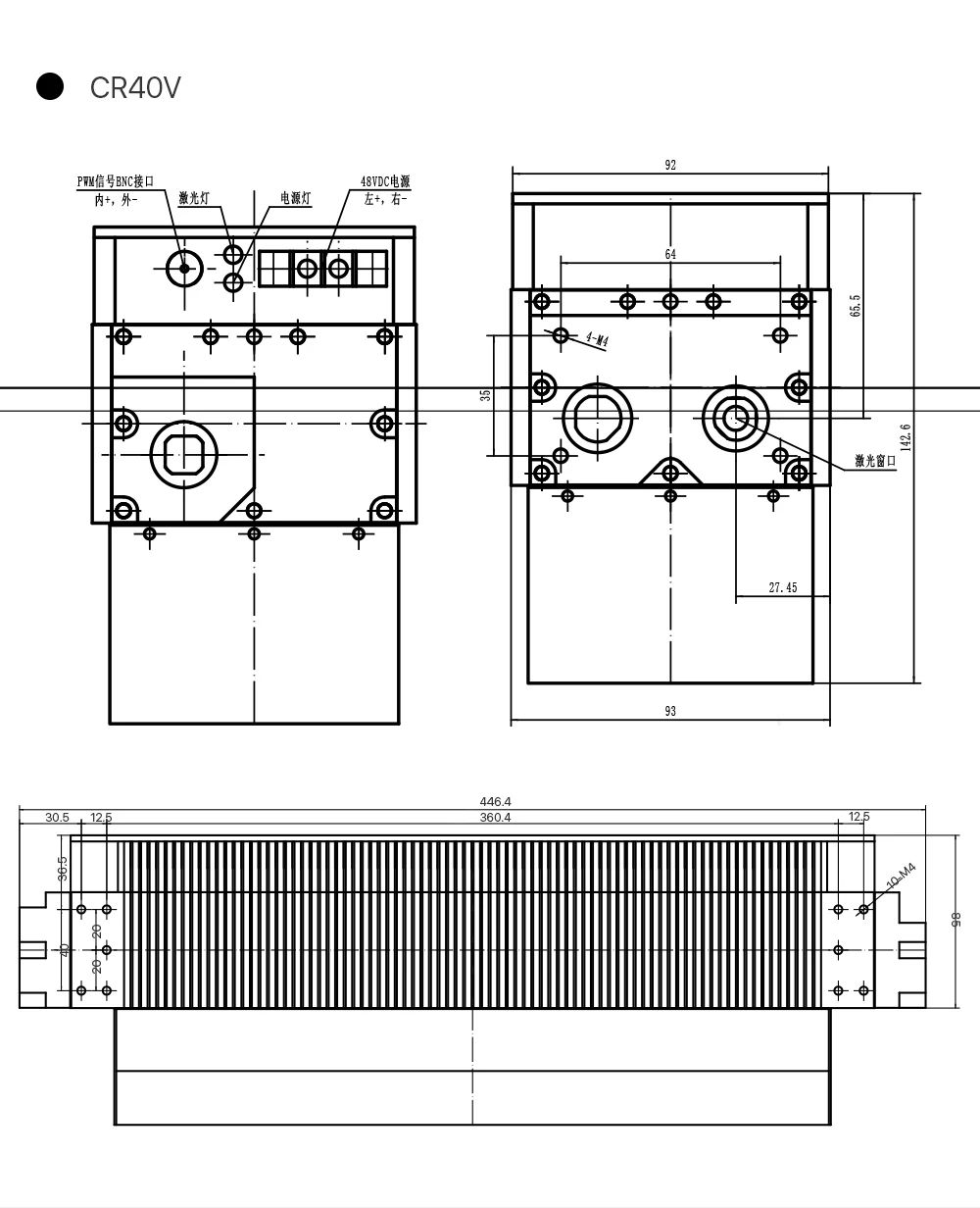 Cloudray 30 Вт 40 Вт CRD CO2 лазерная трубка CR30C/CR40V RF лазерная трубка для CO2 лазерная гравировка маркировочная машина