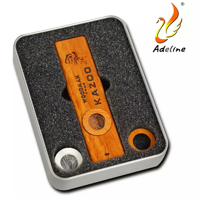 

High Quality Wood Kazoo Instrument Ukulele Guitar Partner Wood Harmonica