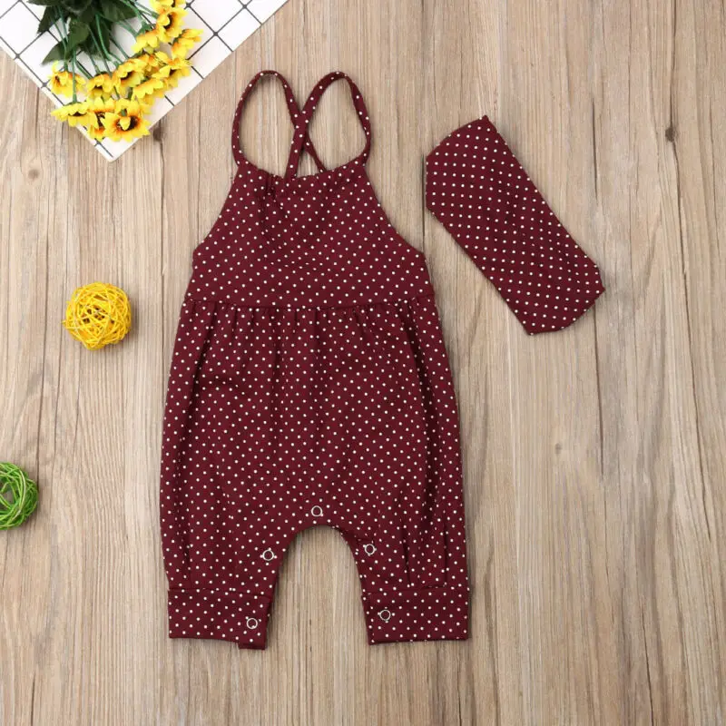 Комбинезон для новорожденных девочек боди комбинезон повязка на голову модные