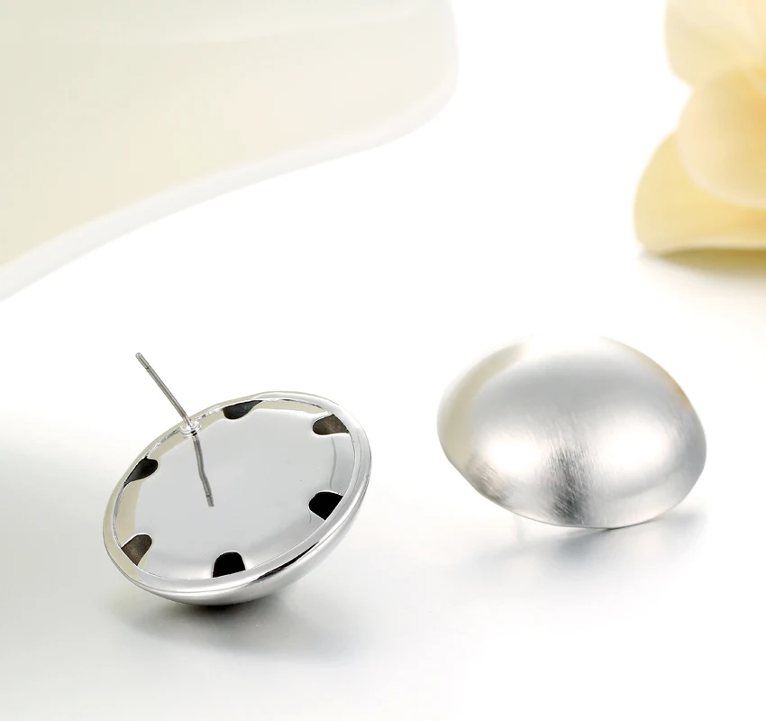 2017 новые модные Известные брендовые большие Матовые Круглые Эффектные серьги