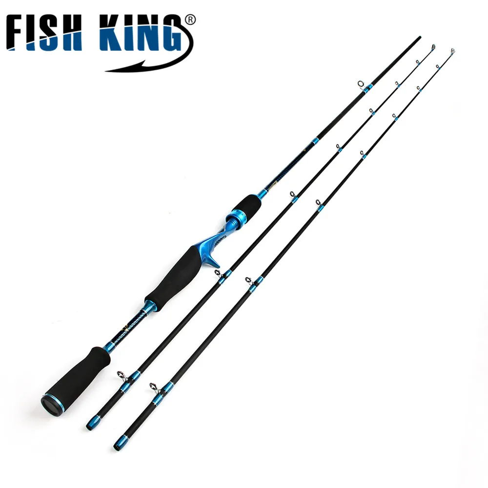 FISH KING карбоновая удочка для заброса приманки 2 1 м жесткая секционная m ML|baitcasting