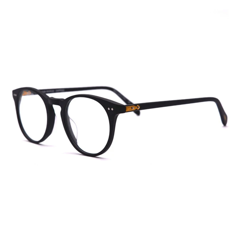 Matte Black Круглые стильные оптические очки OV5256 близорукость очки для чтения оправа для мужчин и женщин sir О 'Мэлли ретро очки оправа - Цвет оправы: Matte Black