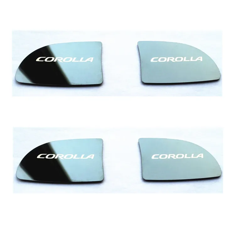 For corolla black 4 шт. автомобильный чехол для внутренней дверной ручки с орнаментом для toyota camry 2012- corolla- аксессуары из нержавеющей стали для автомобиля - Название цвета: For corolla black