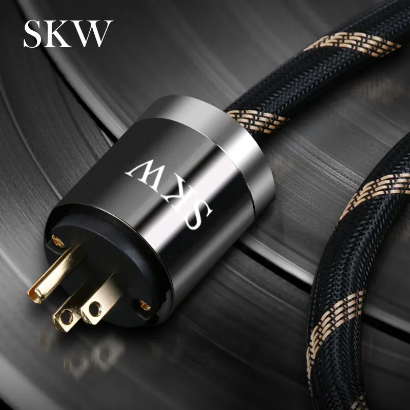 Кабель питания SKW HIFI с вилкой Стандарта США/ЕС кабель 6N OCC длиной 1 м 5 2 3 для фильтра
