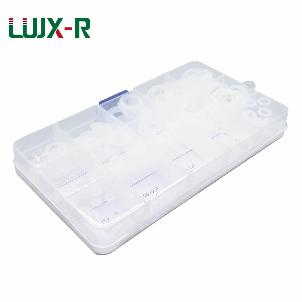 LUJX-R 225 шт уплотнительное кольцо комплект белый силиконовый набор прокладки шайбы