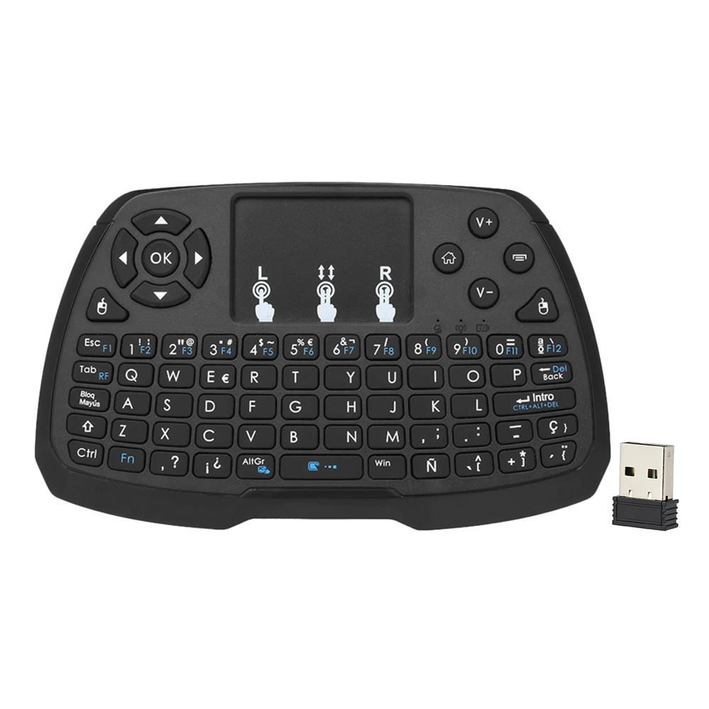 2 4 ГГц беспроводная клавиатура Smart TV Touchpad мышь ручной пульт дистанционного