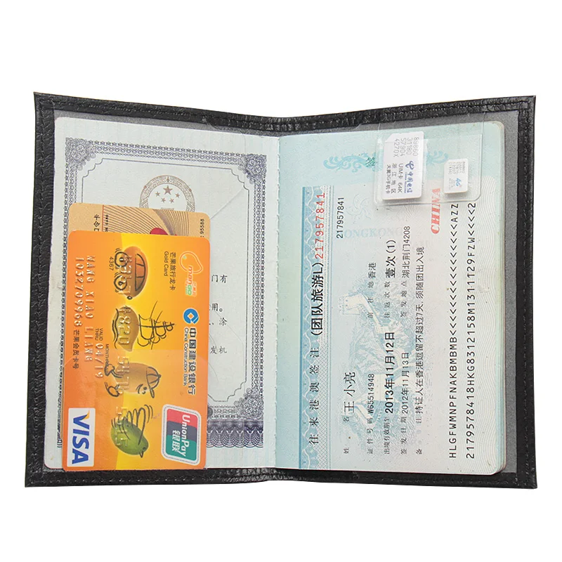 Чехол для паспорта из коровьей кожи винтажный коричневый России 2019 | Багаж и