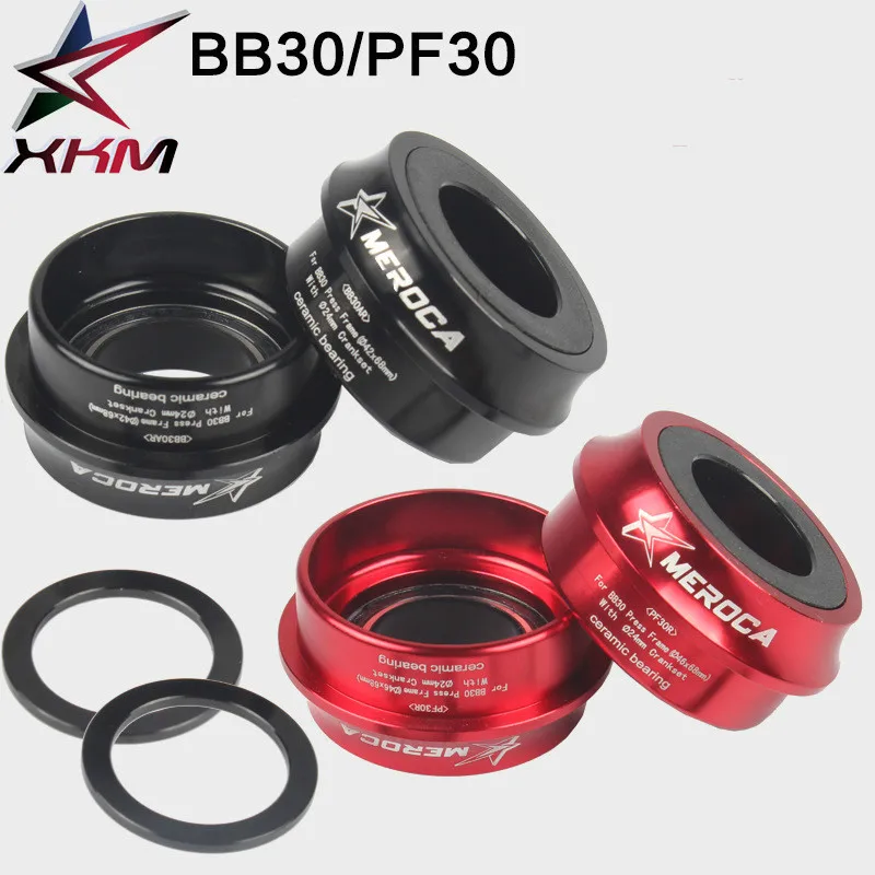 MEROCA Пресс Fit каретка 7075AL ЧПУ ось BB30/PF30 дорога горный велосипед xis GXP 24 мм/22 мм