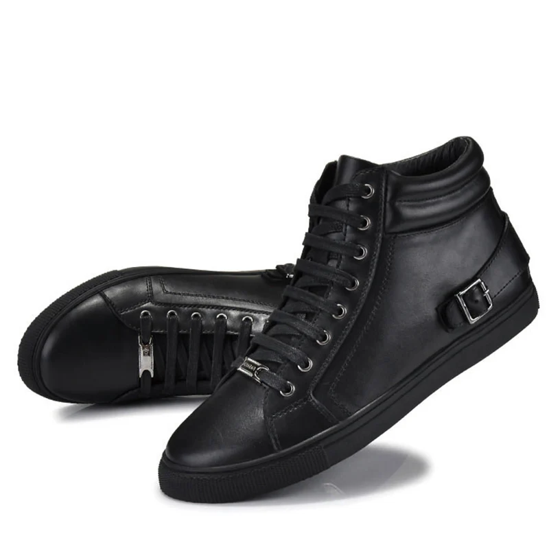 PINSV ручной работы Мужские зимние сапоги на шнуровке Для Мужчин's Обувь из спилка