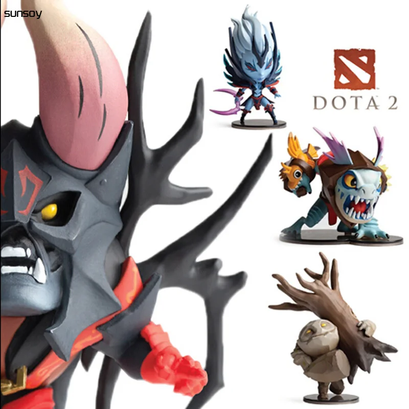 4 шт./компл. Dota 2 игровые фигурки игрушки SLARK TINY Doom в коробке ПВХ героев коллекция