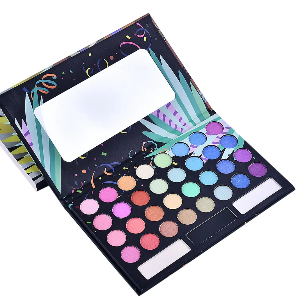 Матовое мерцание 32 цвета массивные тени для век Палитра Blendable Косметика