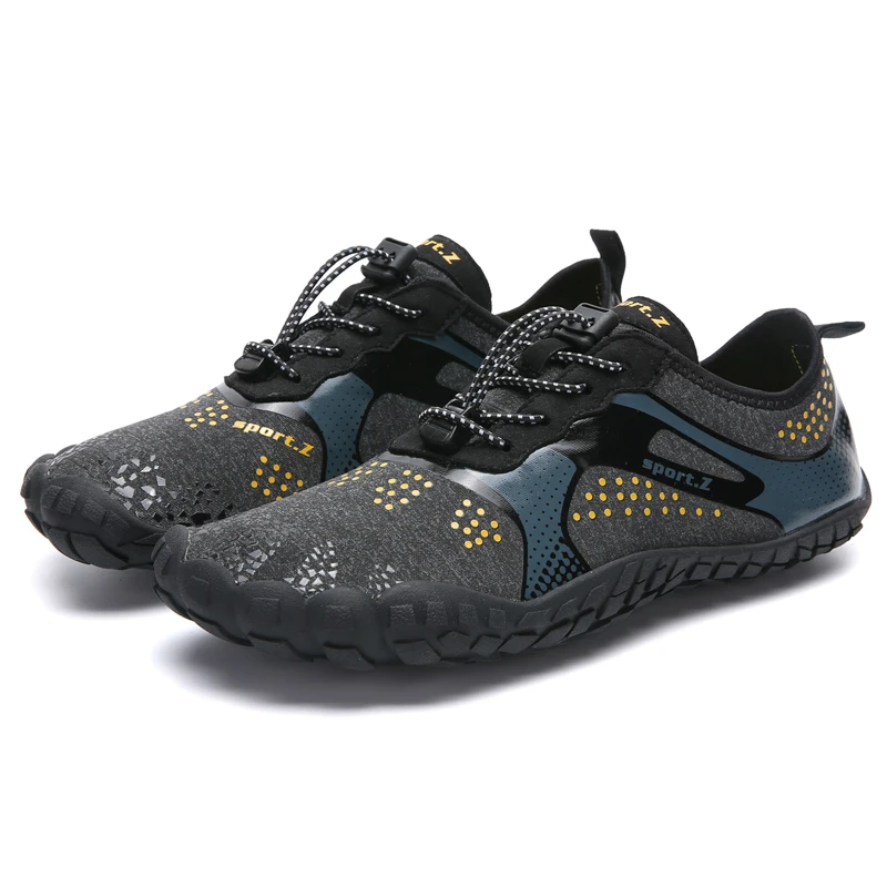 New five-finger hiking wading shoes cross-border outdoor skid proof upstream lovers beach diving and water | Обувь