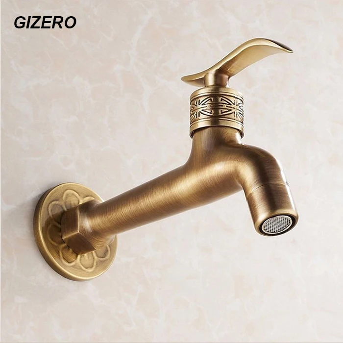 Кран для стирки новинка одиночный холодный античный латунный настенный