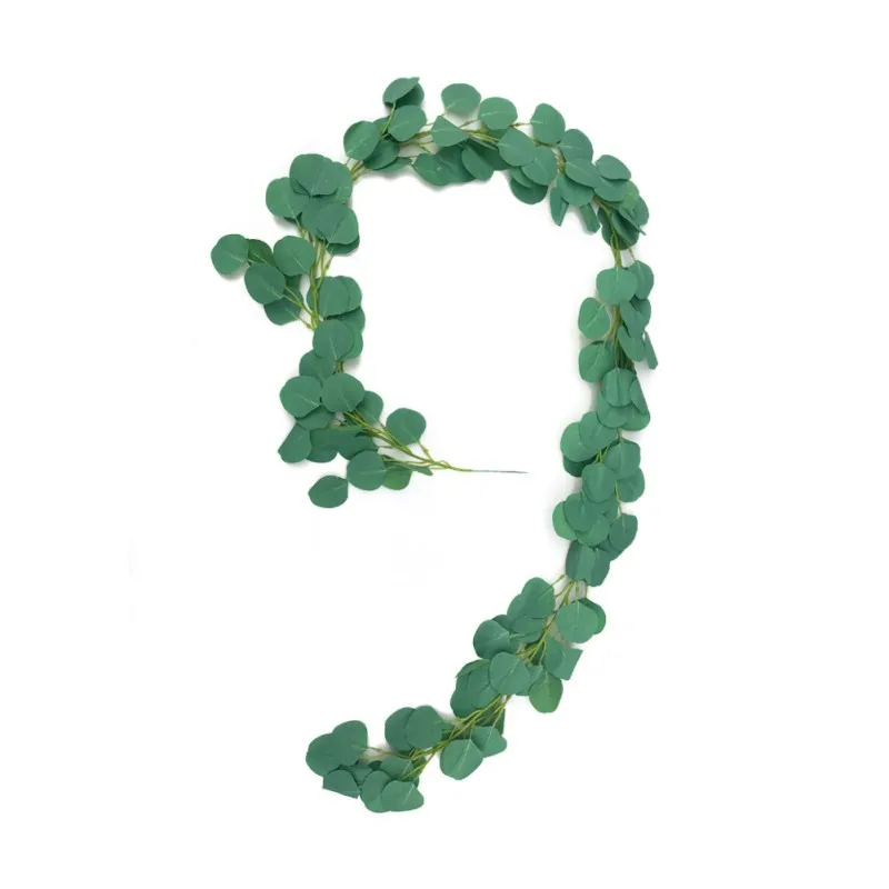 2 м садовое свадебное украшение искусственные зеленые эвкалиптовые лозы из