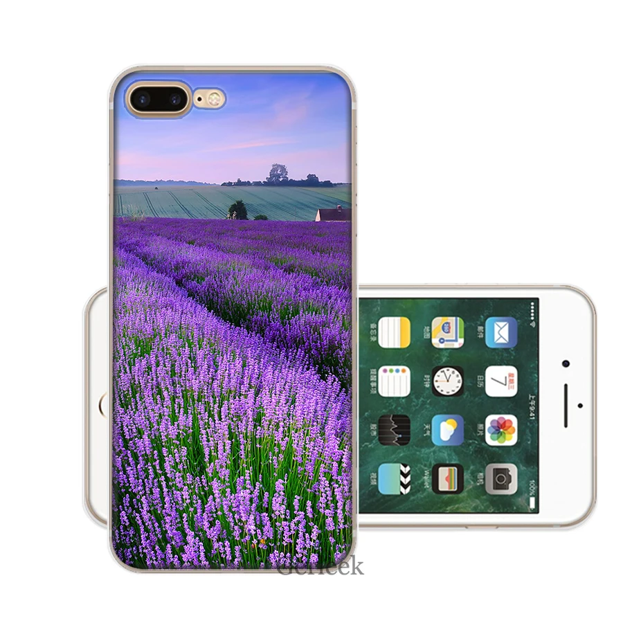 Чехол для телефона с простым лавандовым фиолетовым цветком iPhone 11 Pro X XR XS Max 6 6s 7 8 Plus
