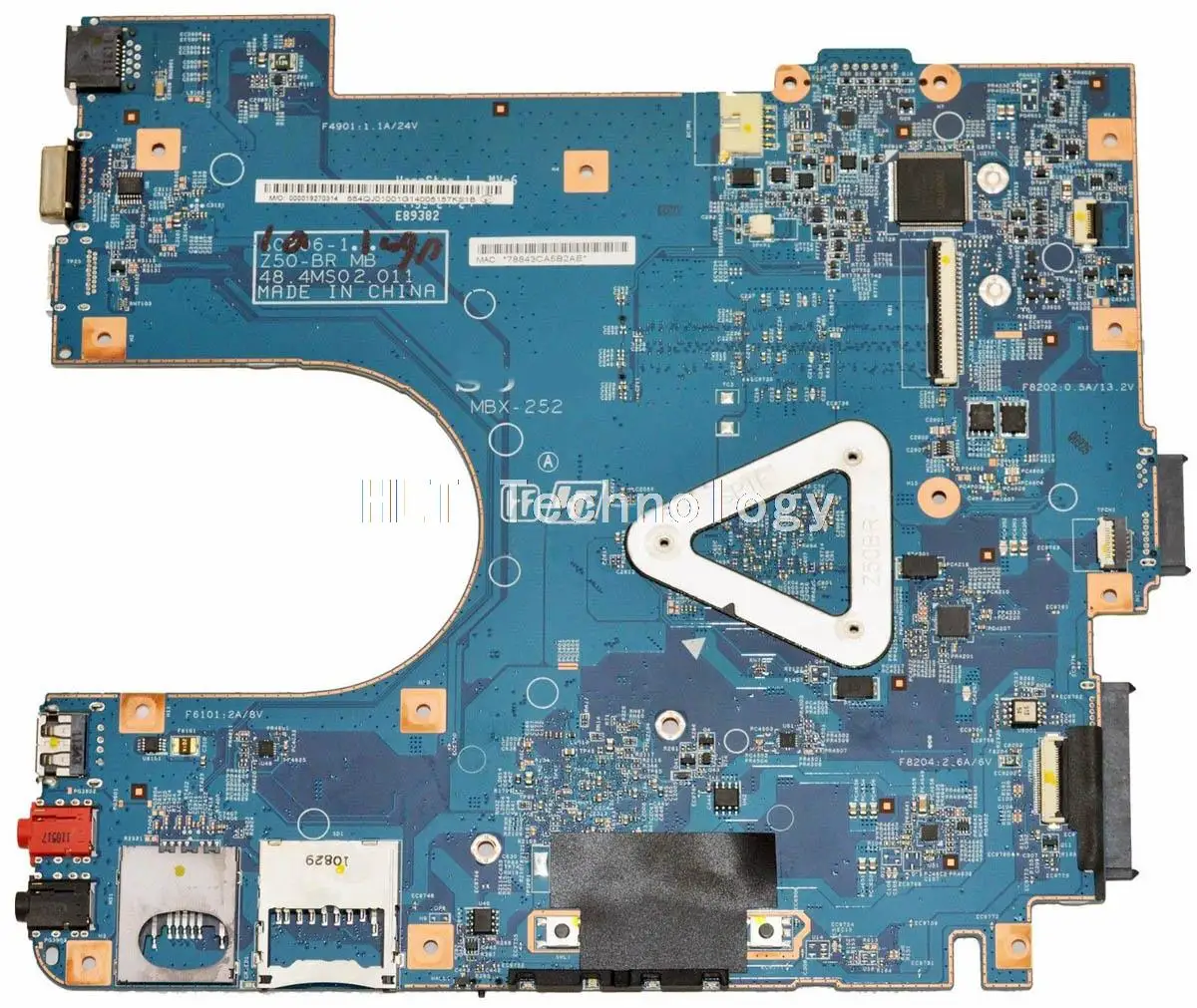 

MBX 252 Laptop Motherboard For Sony MBX-252 48.4MS02.011 A1843425A E3500 CPU Mainboard 100% fully tested