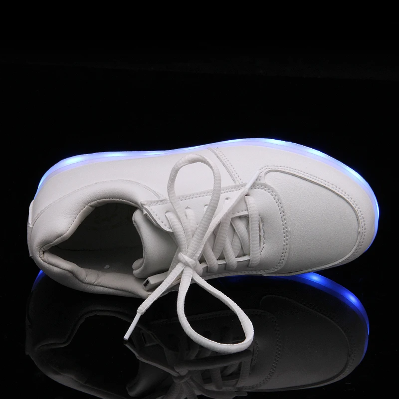 Новинка осени 2016 обувь с зарядным устройством USB детская кожаная для мальчиков