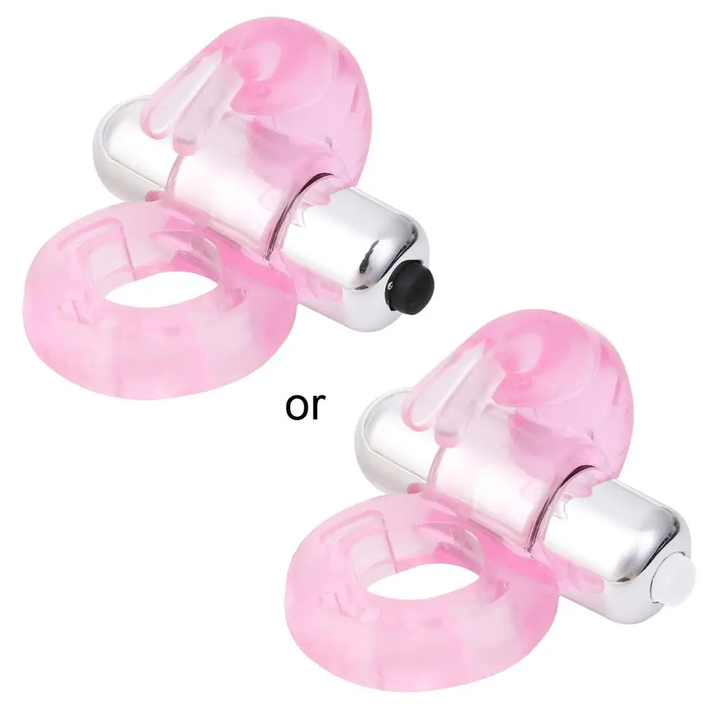 Мужской вибрирующий кролик кольцо для пениса с клиторальный стимулятор