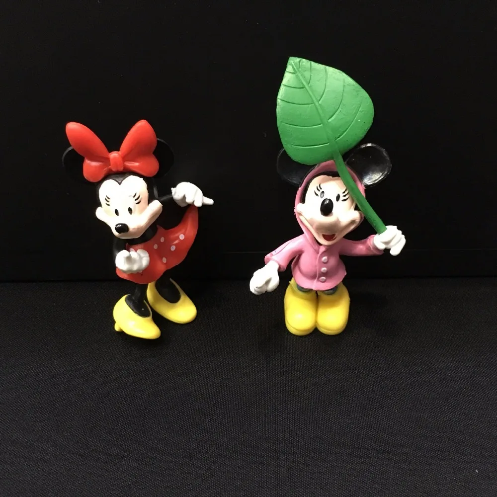 Игрушки Disney 6 шт./компл. Набор фигурок аниме Микки Маус клубный дом Минни
