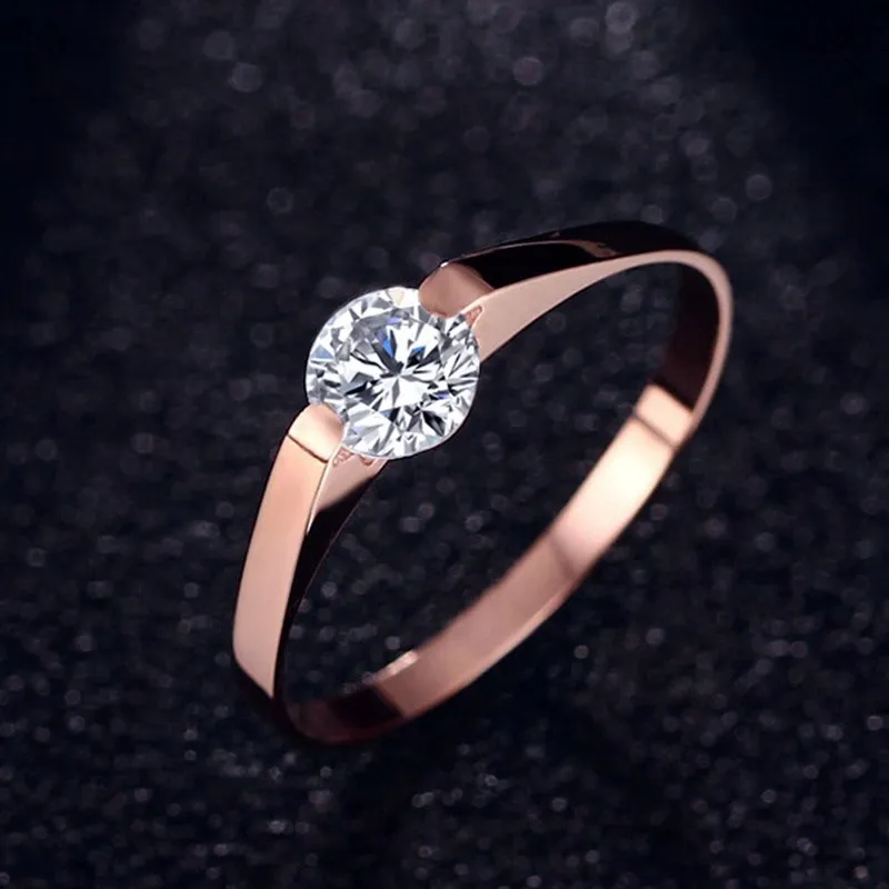 Женское кольцо из нержавеющей стали RE Luxury Shine 2 мм обручальные кольца