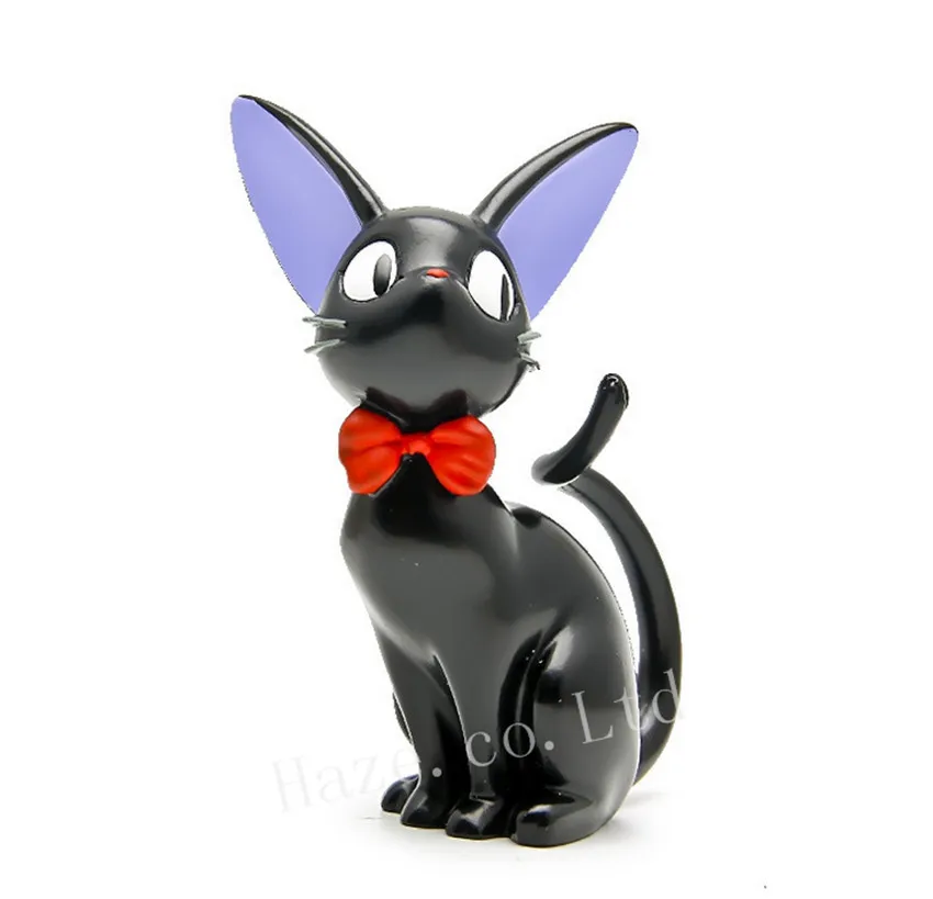 Anime Kiki's Delivery Service Jiji Black Cat Kitten Resin Figurine Statue Figure | Игрушки и хобби
