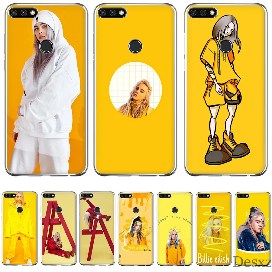 Desxz Billie Eilish желтый чехол для Huawei P20 P10 P9 P8 Lite Pro Plus P Smart Mini телефона жесткий