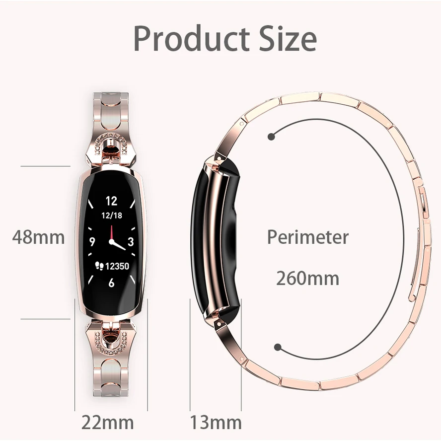 LEMDIOE AK16 Женский фитнес-браслет 2019 сердечного ритма кровяное давление