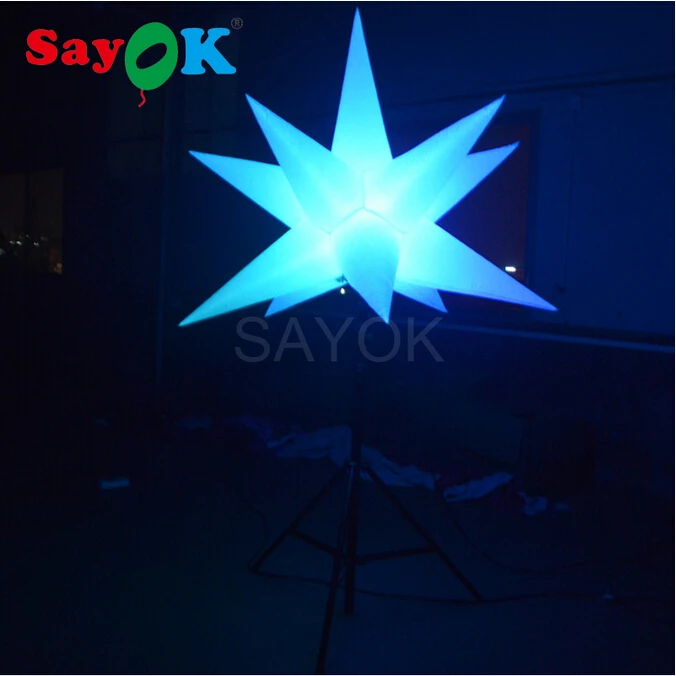 

Sayok Inflatable Stand Tripod Star Balloon Decoration Light with RGB Light for Event Advertising Wedding Party