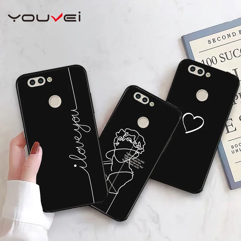 YOUVEI чехол для Coque huawei nova 2 2i чехол черный мягкий TPU задняя крышка для huawei nova 3 чехол для huawei nova 3i чехол для телефона