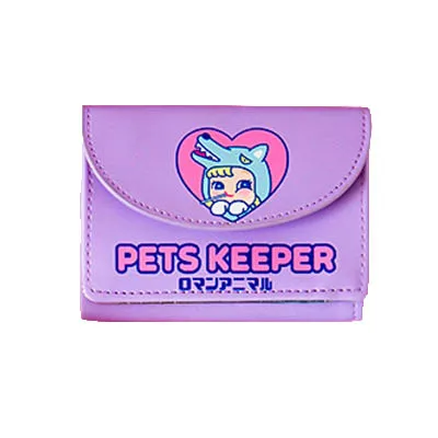 purple Bentoy, корейский кожаный женский кошелек, короткий, три сложения, Женский кошелек, кредитный держатель для карт, кошелек для денег, для девочек, праздничный подарок, Cartera Mujer - Цвет: purple