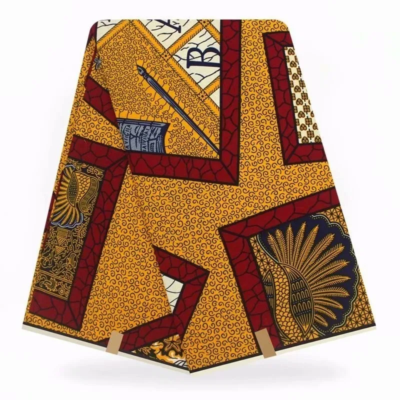 

Nigeria Embroidery Fabric African Cotton Print Ankara High Quality Real Pagne Veritable Wax Pagne Africain Hot Wax Veritable