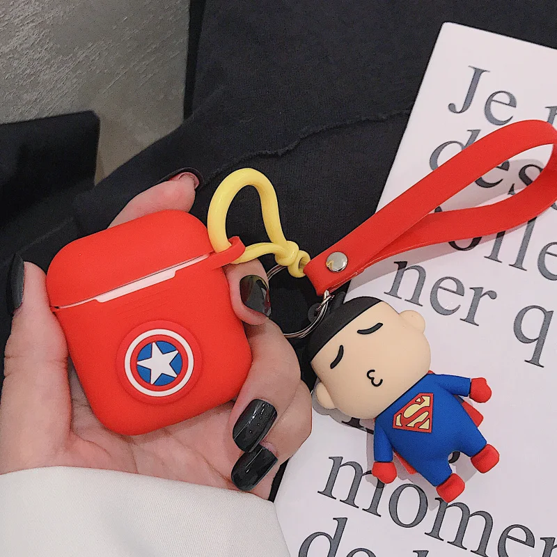 Style 6 Bluetooth наушники милый DIY силиконовый чехол для Apple Airpods чехол 1 2 Чехол Аксессуары Защитный чехол анти-потеря мультфильм декор - Цвет: Style 6