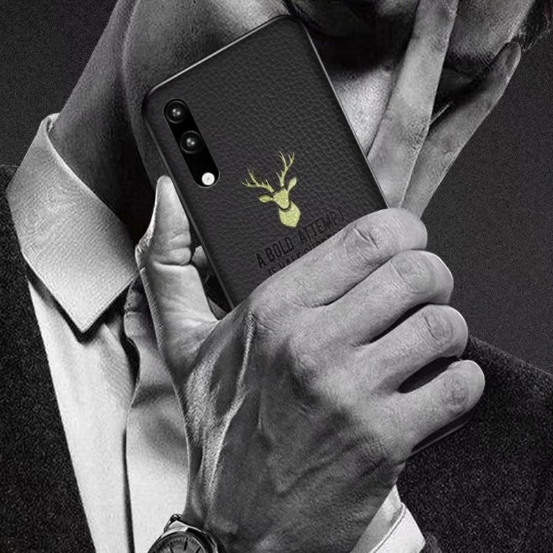 For Huawei P20 Case Plating border leather Soft phone case P20Pro Pro Cover Glitter deer EML-AL00 CLT-AL00 cases | Мобильные