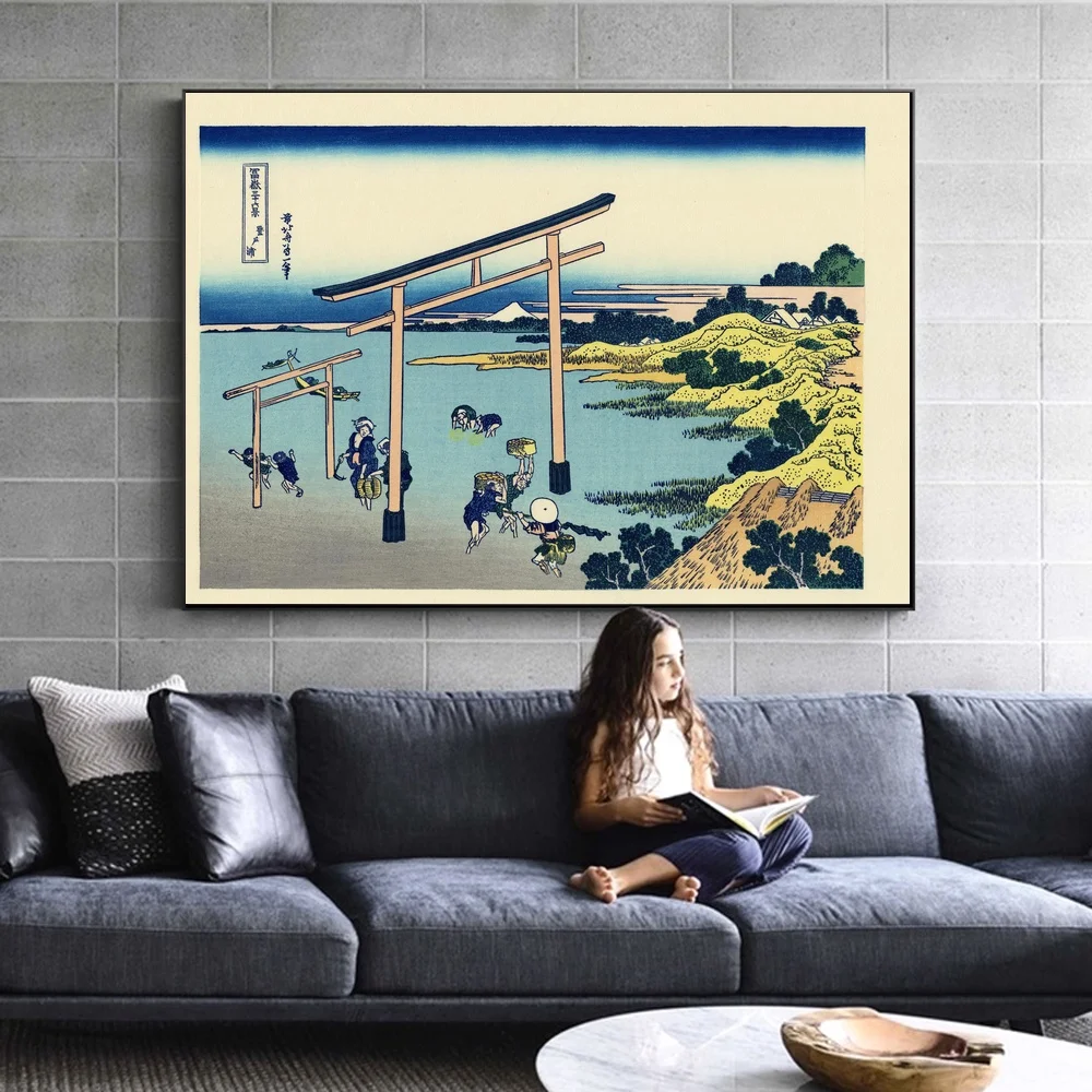 Знаменитые классические японские постеры Ukiyoe женская сексуальная девушка