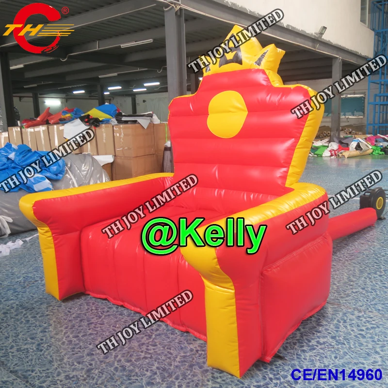 2 м/3 м изготовленный на заказ гигантский надувной Король трон стул для партии
