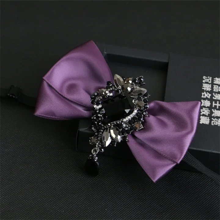 purple Mantieqingway высокое качество бизнес Официальный галстук-бабочка для мужские свадебные смокинг Bowties для женщин Adjustale Corbatas полиэстер средства ухода за кожей шеи галстуки - Цвет: purple