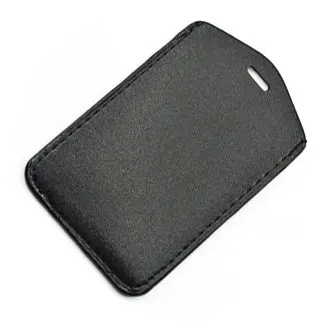 10 шт. вертикальный стильный черный кожаный бейдж для визиток с карманами и