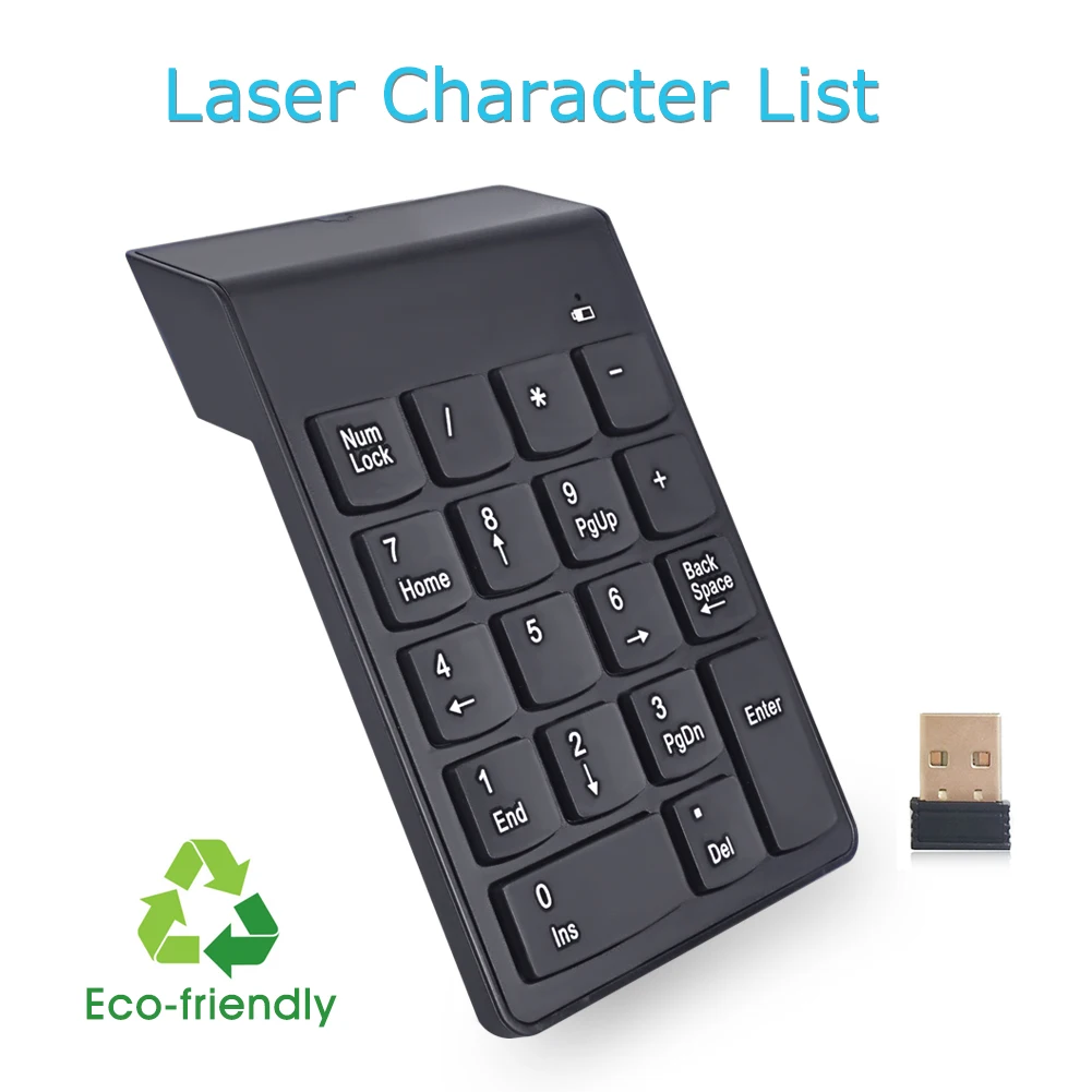IMice цифровая клавиатура USB Беспроводная 18 клавиш мини беспроводная 2 4G Ультра