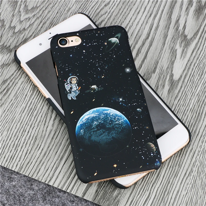 Милый дирижабль планета Луна Чехол для телефона для iphone XS Max X XR 8 7 6 6S Plus 5 5S SE чехол мультфильм Пары чехол s Жесткий PC Capa