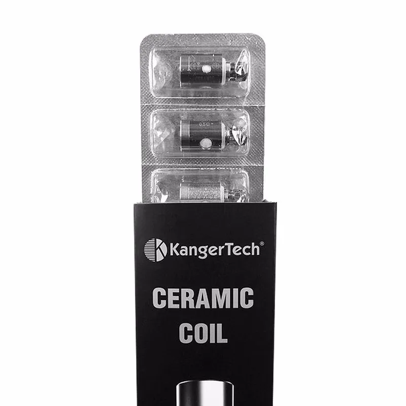 100% оригинальная керамическая катушка Kanger 0.5ohm Сменная головка для Subtank/Toptank 5 шт./лот|ceramic coil|coil replacementreplacement coil |