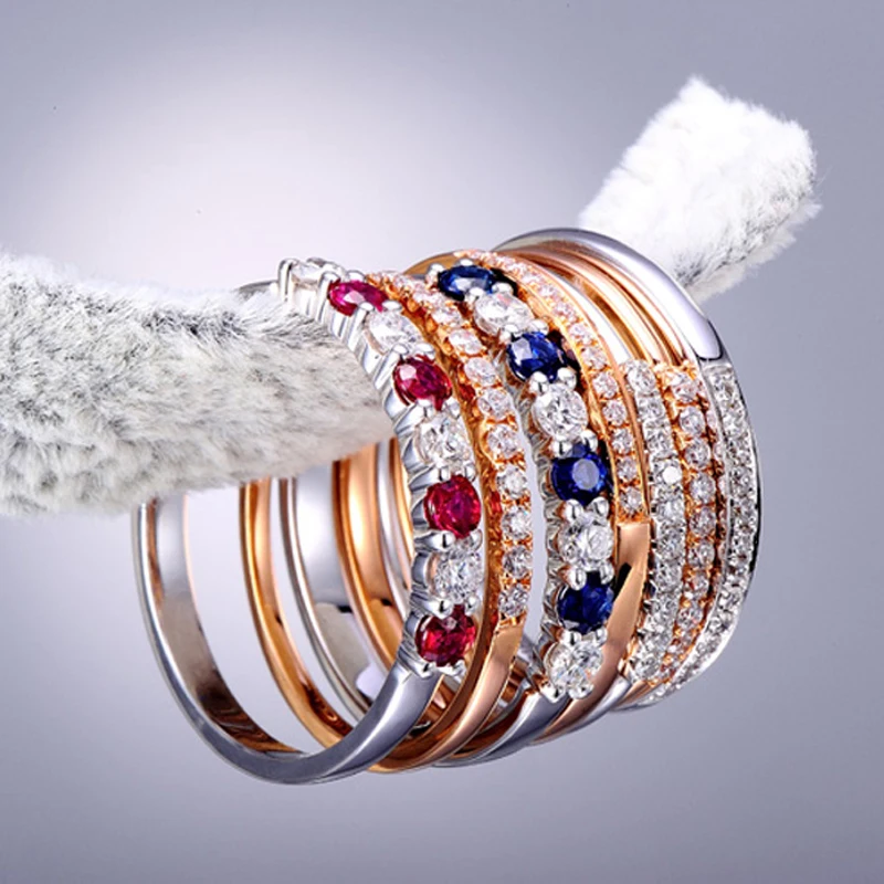 STARYEE кольцо с натуральным бриллиантом 14 k Soild Белое золото женские обручальные кольца юбилей Романтический предложение свадебный подарок