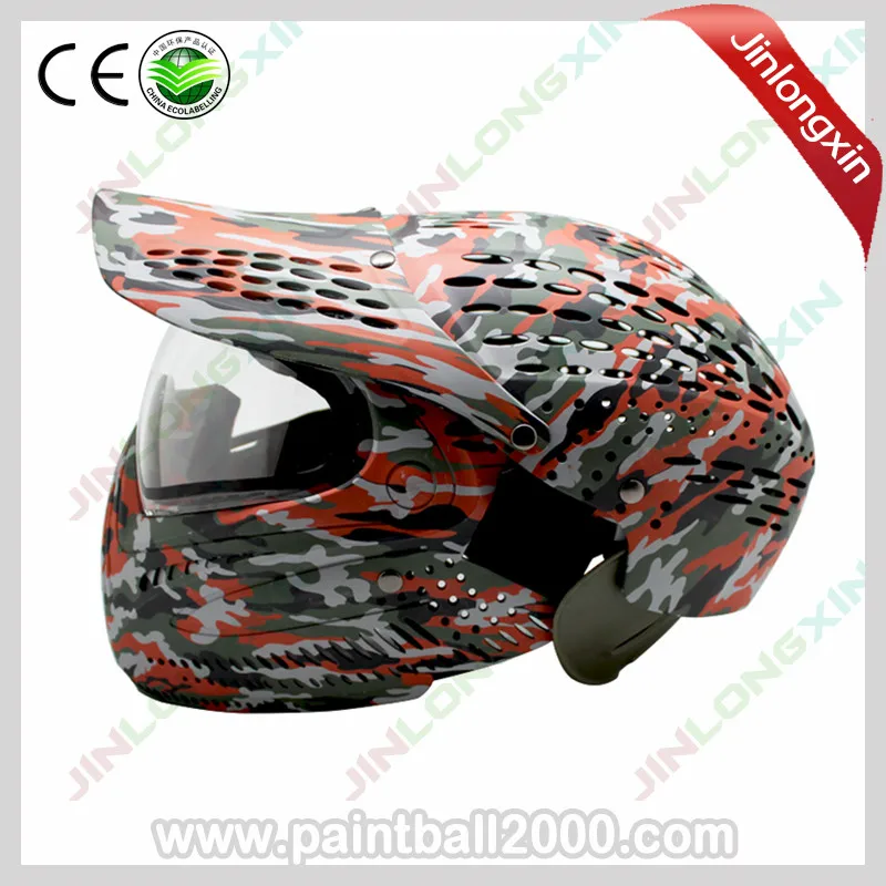 Red Camo HPAT Анти-туман полная голова пейнтбольная маска полное покрытие защитное снаряжение - Цвет: Red Camo