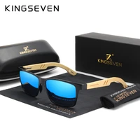 kingseven brand original design aluminumbamboo natural wooden handmade sunglasses men polarized eyewear sun glasses for women