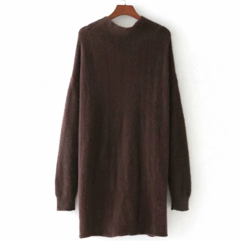 Women Harajuku Sweaters Half High Collar Irregular Long Sleeved Plus Size Top Coats Autumn 2018 Hot Sale Loose Fashion Sweater | Женская