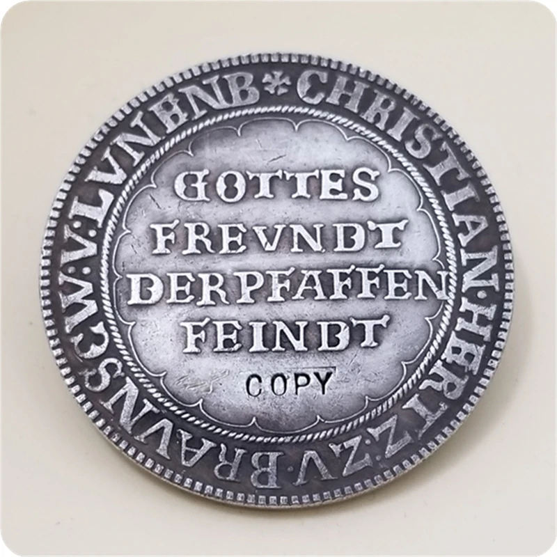 1622 German 1 Thaler - Christian of Halberstadt COPY COIN FREE SHIPPING | Дом и сад