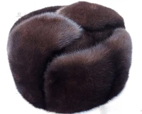 autumn and winter mink fur casual the elderly mink hat fur hat lei feng hat for man free shipping