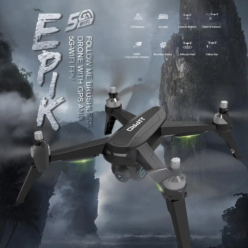 JJPRO X5 EPIK Радиоуправляемый Дрон 1080P 5G Wifi FPV камера gps позиционирование Следуйте за мной высота удержания Дрон бесщеточный двигатель RC Квадрокоптер