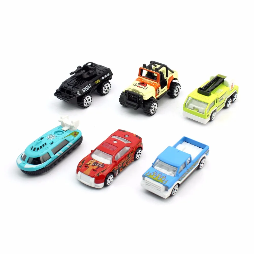 Feichao 6 шт. масштаб 1:64 мини-автомобиль из сплава детская игрушка коллекция литых