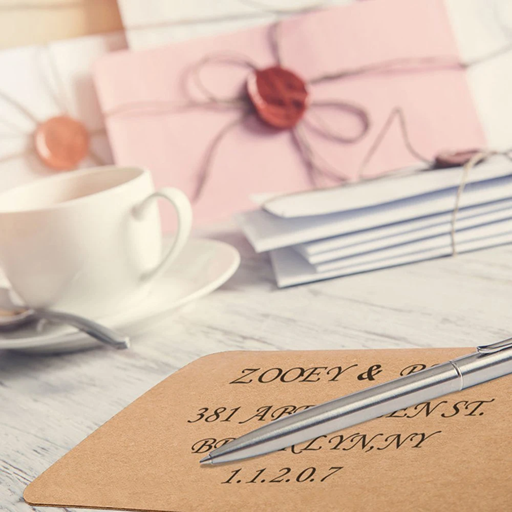 Новые 4 шт. адресации конвертов Руководство трафарет Шаблоны подходит конверты