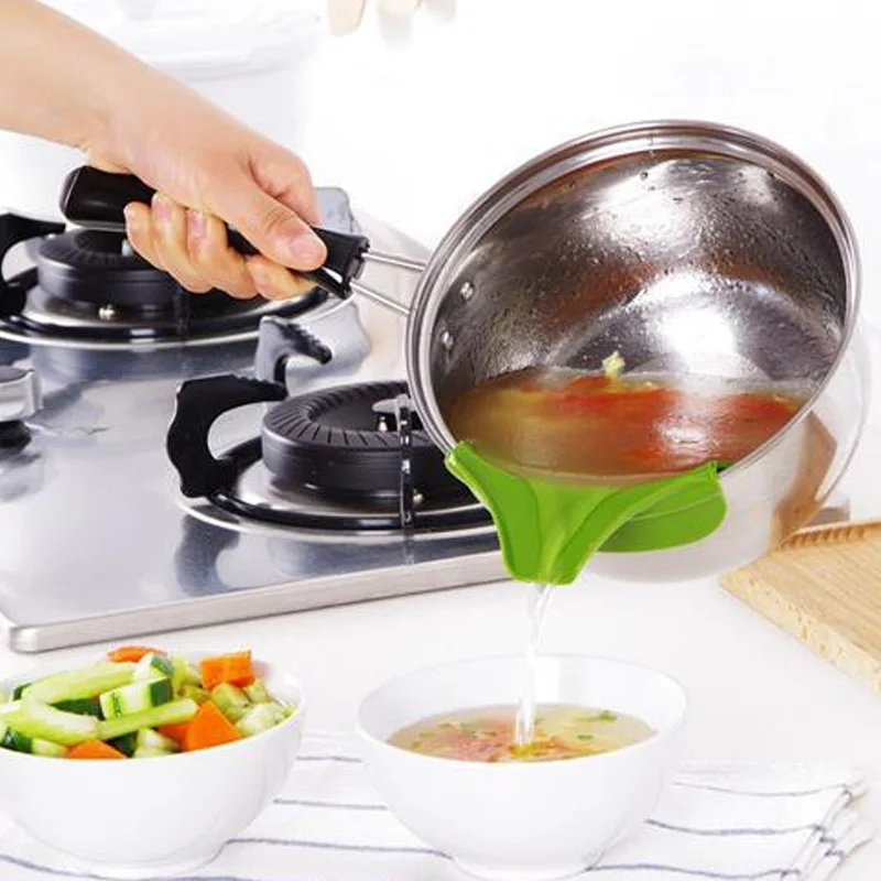 Герметичная кухонная силиконовая воронка кухонные инструменты креативные